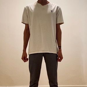 Ami AMI Alexandre Mattiussi Beige Heart T-Shirt Size Large